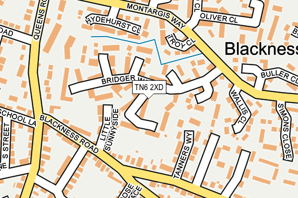 Map of SUPERSHINE CLEANING LIMITED at local scale