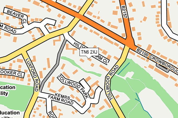TN6 2XJ map - OS OpenMap – Local (Ordnance Survey)