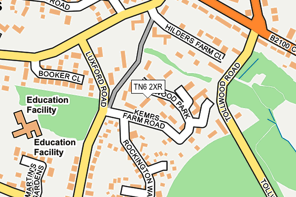 TN6 2XR map - OS OpenMap – Local (Ordnance Survey)