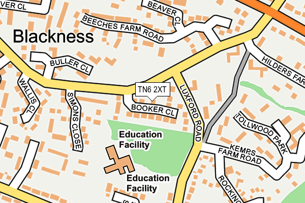TN6 2XT map - OS OpenMap – Local (Ordnance Survey)