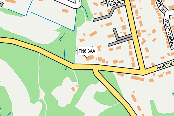 TN6 3AA map - OS OpenMap – Local (Ordnance Survey)