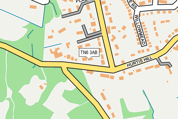 TN6 3AB map - OS OpenMap – Local (Ordnance Survey)