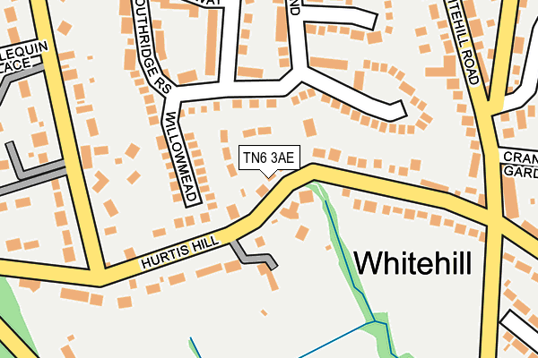 TN6 3AE map - OS OpenMap – Local (Ordnance Survey)