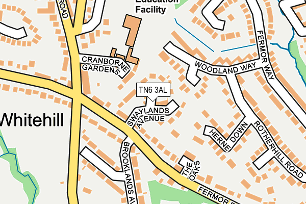 TN6 3AL map - OS OpenMap – Local (Ordnance Survey)