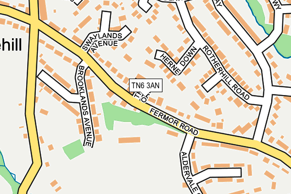 TN6 3AN map - OS OpenMap – Local (Ordnance Survey)