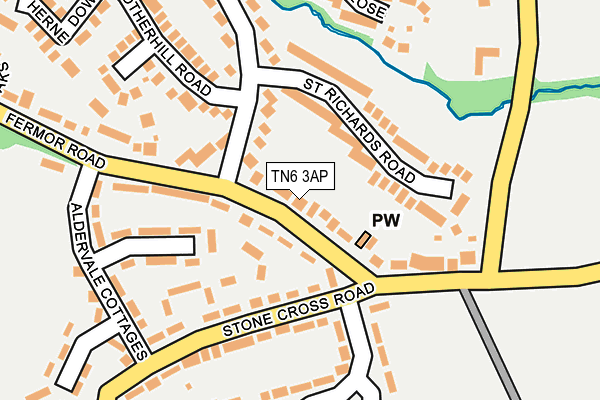 TN6 3AP map - OS OpenMap – Local (Ordnance Survey)