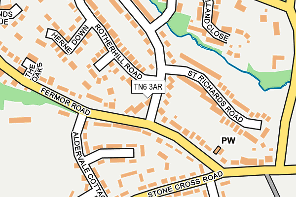 TN6 3AR map - OS OpenMap – Local (Ordnance Survey)