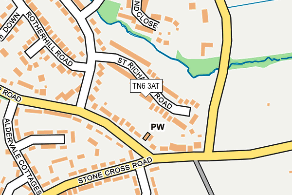 TN6 3AT map - OS OpenMap – Local (Ordnance Survey)