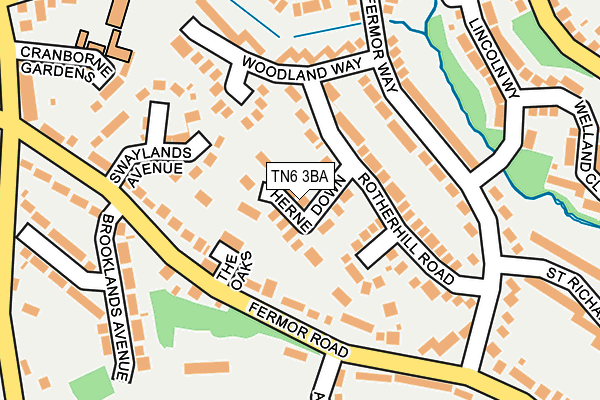 TN6 3BA map - OS OpenMap – Local (Ordnance Survey)