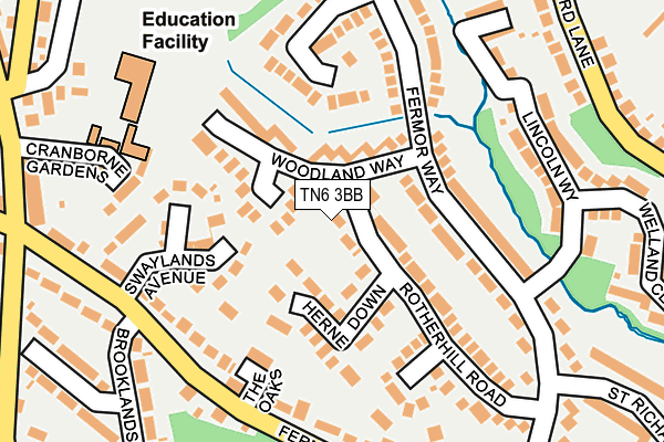 TN6 3BB map - OS OpenMap – Local (Ordnance Survey)