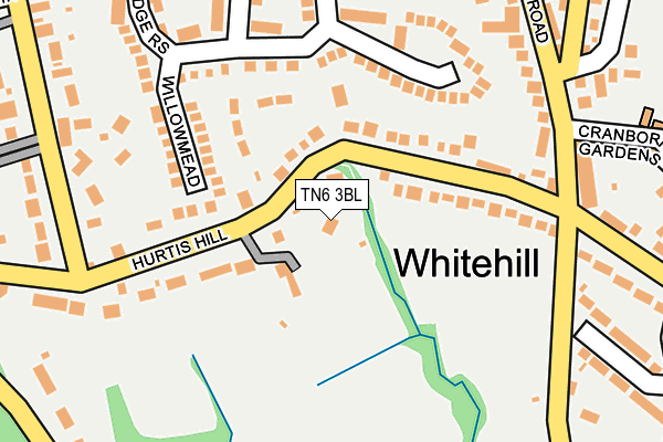 Map of HURTIS HILL SERVICES LIMITED at local scale