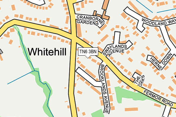 TN6 3BN map - OS OpenMap – Local (Ordnance Survey)