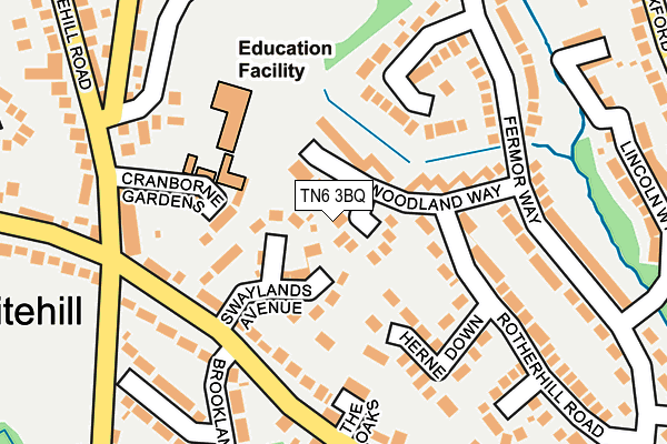 TN6 3BQ map - OS OpenMap – Local (Ordnance Survey)