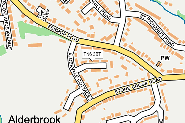 TN6 3BT map - OS OpenMap – Local (Ordnance Survey)