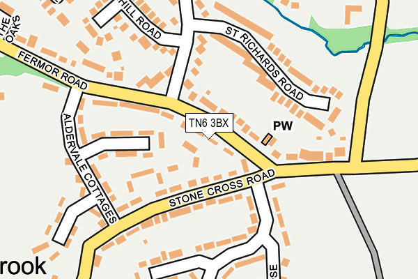 TN6 3BX map - OS OpenMap – Local (Ordnance Survey)