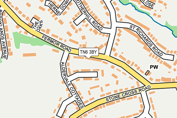 TN6 3BY map - OS OpenMap – Local (Ordnance Survey)