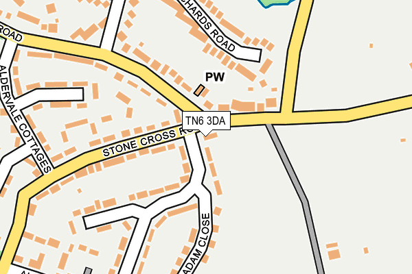 TN6 3DA map - OS OpenMap – Local (Ordnance Survey)