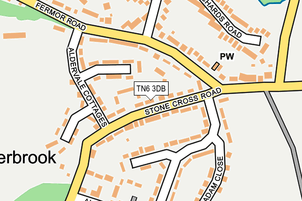 TN6 3DB map - OS OpenMap – Local (Ordnance Survey)