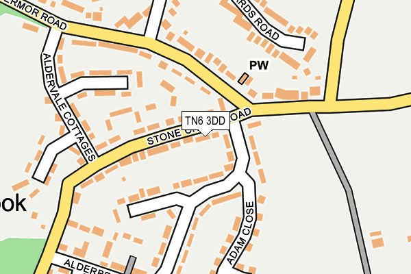 TN6 3DD map - OS OpenMap – Local (Ordnance Survey)