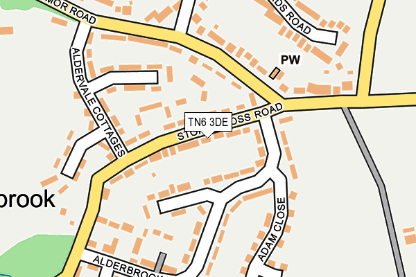 TN6 3DE map - OS OpenMap – Local (Ordnance Survey)