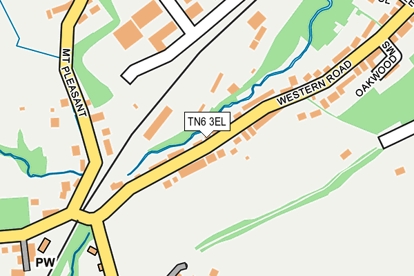 TN6 3EL map - OS OpenMap – Local (Ordnance Survey)
