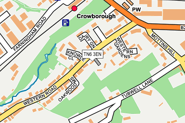 TN6 3EN map - OS OpenMap – Local (Ordnance Survey)