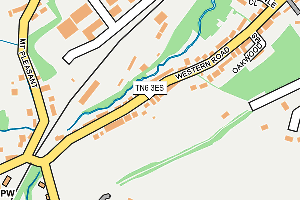 TN6 3ES map - OS OpenMap – Local (Ordnance Survey)