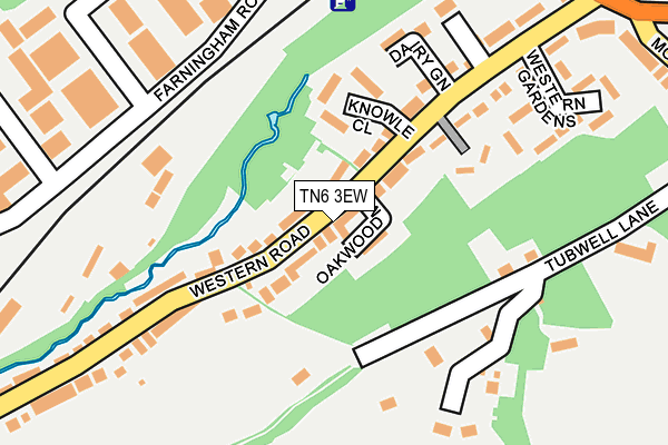 TN6 3EW map - OS OpenMap – Local (Ordnance Survey)