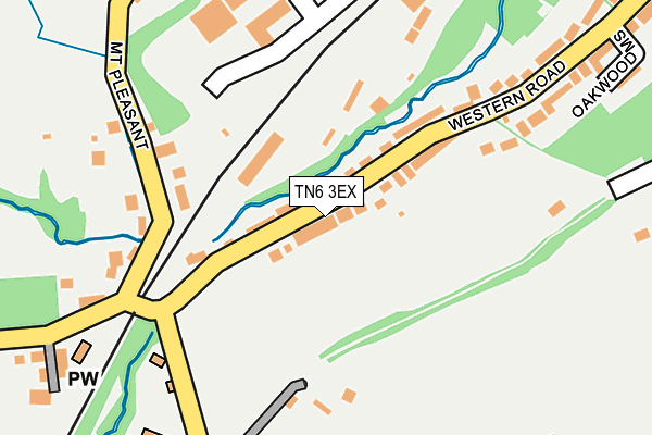 TN6 3EX map - OS OpenMap – Local (Ordnance Survey)