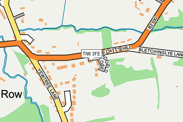 TN6 3FE map - OS OpenMap – Local (Ordnance Survey)