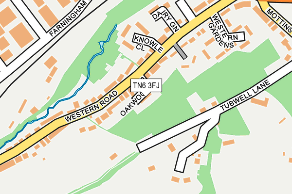 TN6 3FJ map - OS OpenMap – Local (Ordnance Survey)