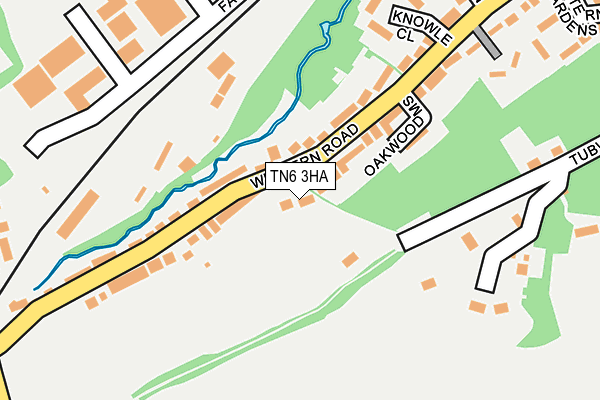 TN6 3HA map - OS OpenMap – Local (Ordnance Survey)
