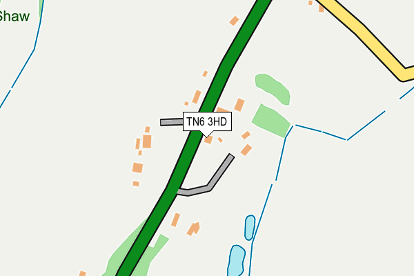 TN6 3HD map - OS OpenMap – Local (Ordnance Survey)