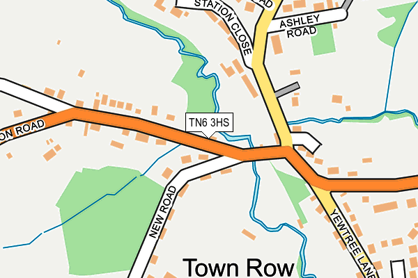 TN6 3HS map - OS OpenMap – Local (Ordnance Survey)