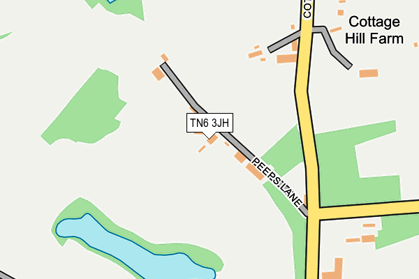 TN6 3JH map - OS OpenMap – Local (Ordnance Survey)