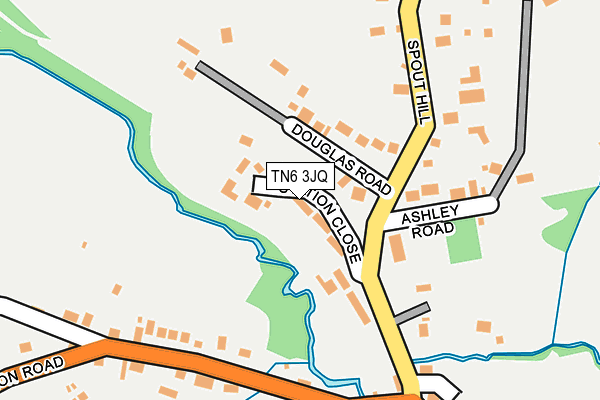 TN6 3JQ map - OS OpenMap – Local (Ordnance Survey)