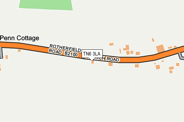 TN6 3LA map - OS OpenMap – Local (Ordnance Survey)
