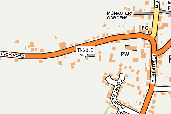 TN6 3LD map - OS OpenMap – Local (Ordnance Survey)