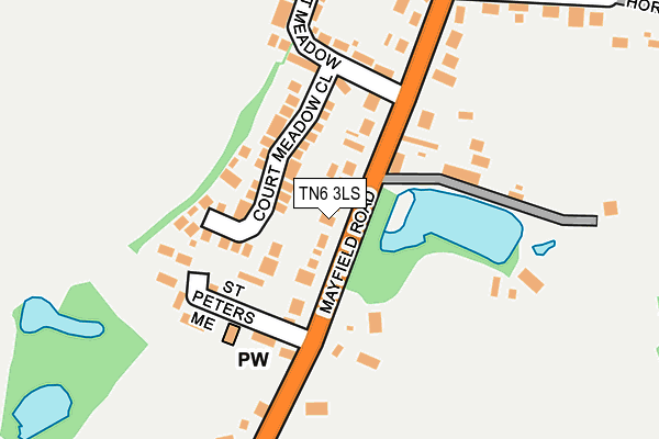 TN6 3LS map - OS OpenMap – Local (Ordnance Survey)