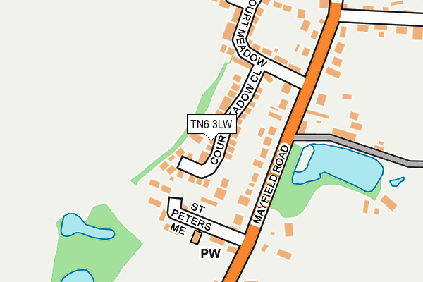 TN6 3LW map - OS OpenMap – Local (Ordnance Survey)