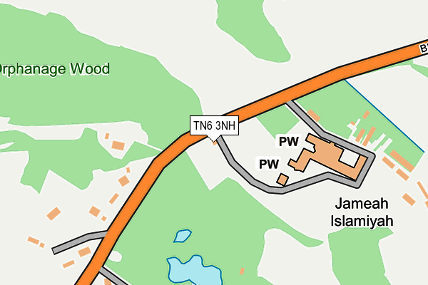 TN6 3NH map - OS OpenMap – Local (Ordnance Survey)