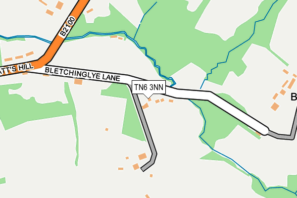 TN6 3NN map - OS OpenMap – Local (Ordnance Survey)