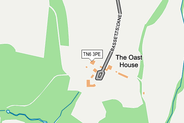 TN6 3PE map - OS OpenMap – Local (Ordnance Survey)