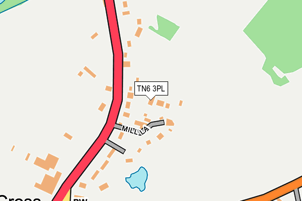 TN6 3PL map - OS OpenMap – Local (Ordnance Survey)