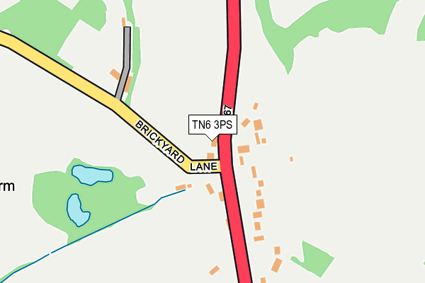 TN6 3PS map - OS OpenMap – Local (Ordnance Survey)