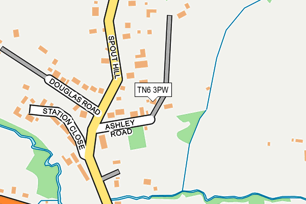 TN6 3PW map - OS OpenMap – Local (Ordnance Survey)
