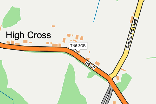 TN6 3QB map - OS OpenMap – Local (Ordnance Survey)