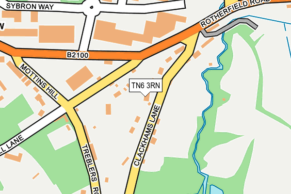 TN6 3RN map - OS OpenMap – Local (Ordnance Survey)