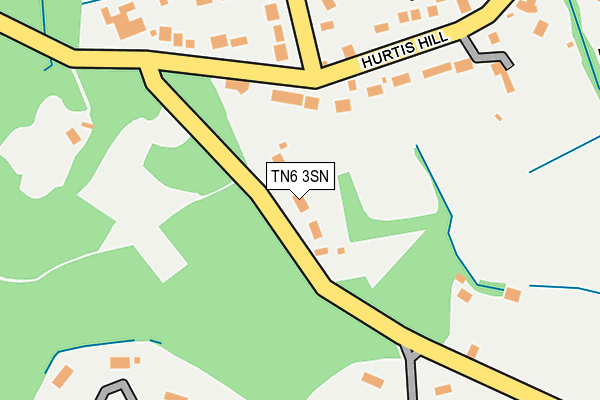 TN6 3SN map - OS OpenMap – Local (Ordnance Survey)