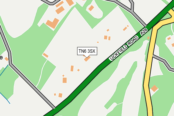 TN6 3SX map - OS OpenMap – Local (Ordnance Survey)
